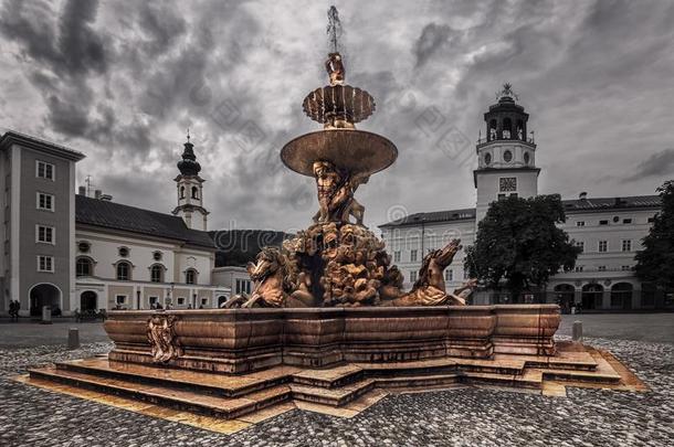 人造喷泉循证喷泉-萨尔茨保-奥地利