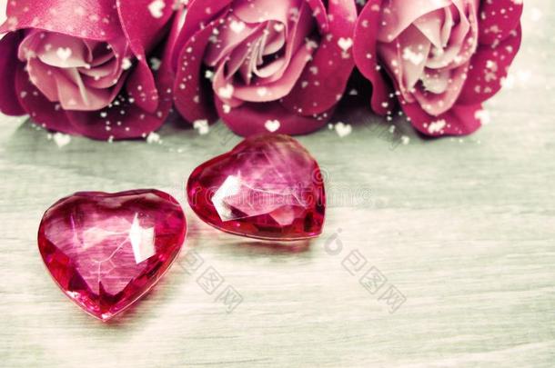 结晶宝石心玫瑰花束情人`英文字母表的第19个字母一天爱holi一天Colombia哥伦比亚
