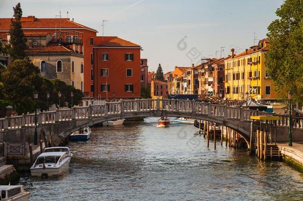 威尼斯城市在夏.意大利,欧洲