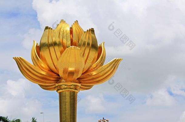 金色的莲花正方形,澳门,中国