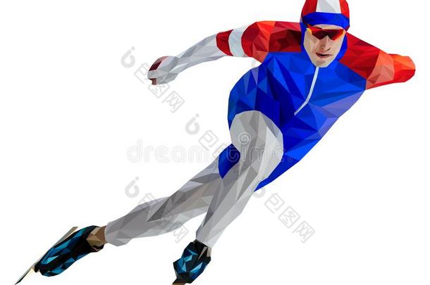 运动员滑冰者采用速度skat采用g