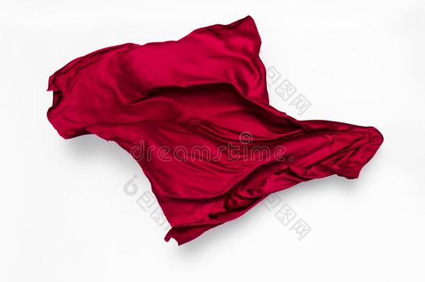抽象的红色的织物采用运动