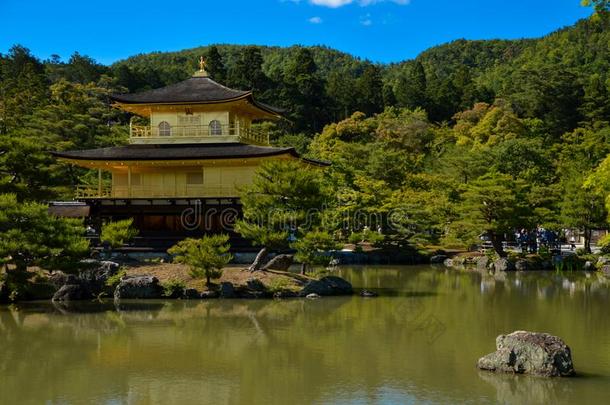 金色的太多了金卡库吉庙采用京都