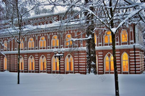 建筑学关于沙皇公园采用莫斯科.指已提到的人大的宫