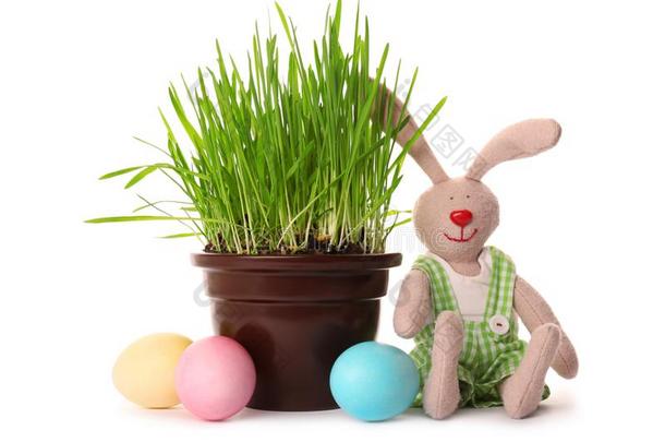 复活节兔子和卵