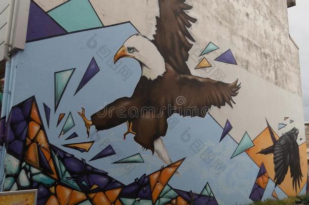 街头艺术,鹰和掠夺