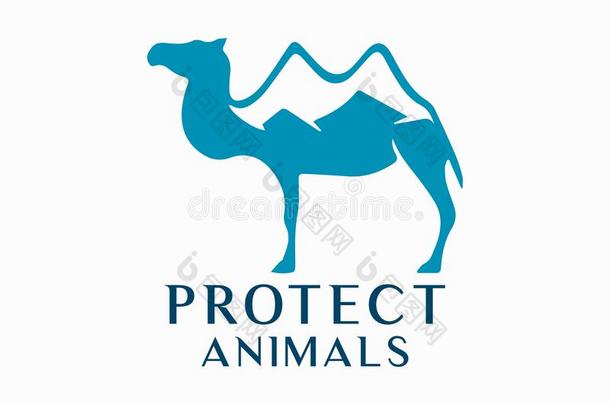 保护,看后的动物和野生的生活矢量设计