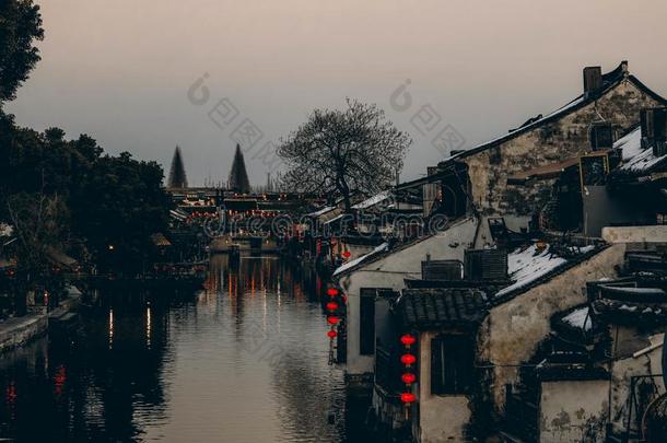 古代的城镇西塘