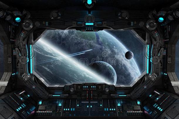 宇宙飞船蹩脚货内部和看法向外星球