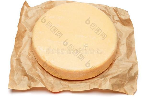 全部的圆形的上端关于帕尔马干酪或用帕尔马干酪<strong>调制</strong>的困难的奶酪向白色的