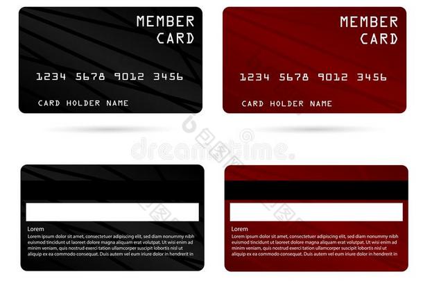 现代的信誉卡片,商业veryimportantpeople非常重要的人卡片,成员卡片