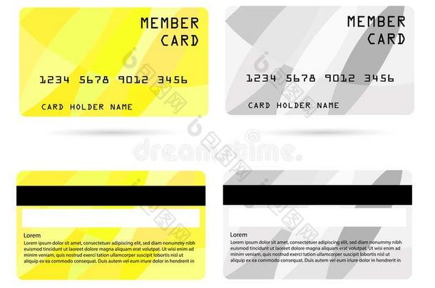 现代的信誉卡片,商业veryimportantpeople非常重要的人卡片,成员卡片
