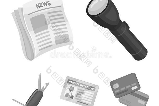 手电筒,报纸和新闻,证明书,可折叠的刀.装在潜艇上的一种雷达