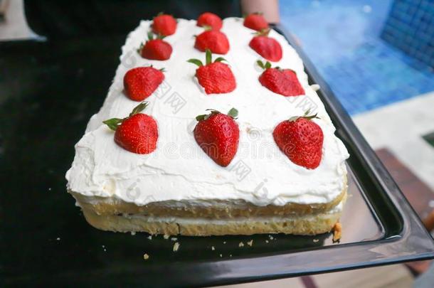 草莓蛋糕或草莓sh或t蛋糕