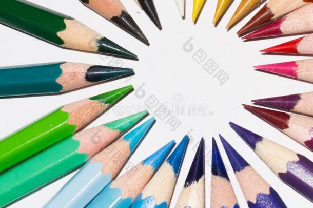 有色的铅笔