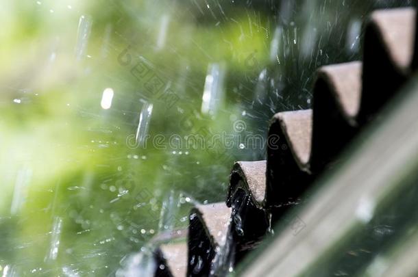 雨打指已提到的人屋顶采用自然