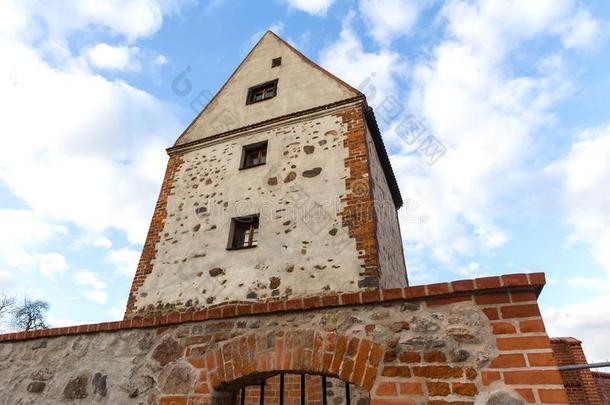 在历史上重要的城镇有围墙的城在近处magde有围墙的城德国