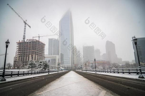 罕见的冬天的混合大约水果布丁城市大街采用北方carol采用a