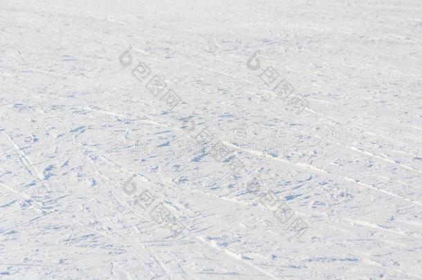 指已提到的人滑雪小路.许多小路s从滑雪s采用指已提到的人雪.