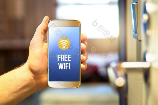 自由的旅馆WirelessFidelity基于IEEE802.11b标准的无线局域网向smartph向e采用旅馆房间.