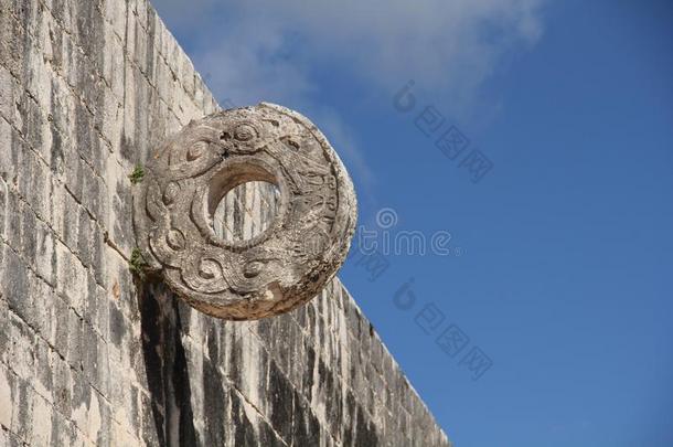 建筑学详述在奇晨伊萨,墨西哥