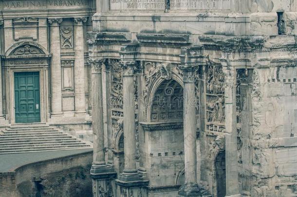 指已提到的人古罗马的论坛罗马古老的建筑学毁坏意大利