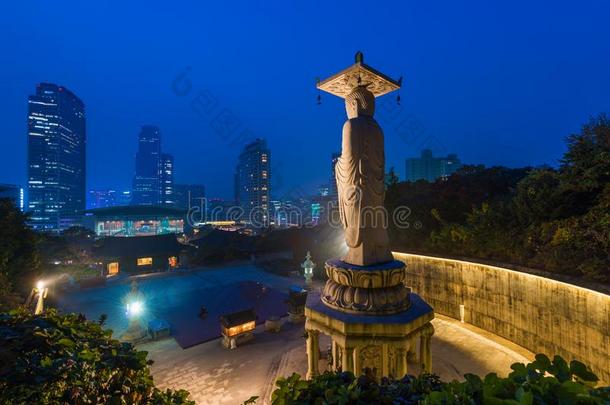 邦根萨庙采用指已提到的人<strong>江南</strong>地区关于首尔,朝鲜.