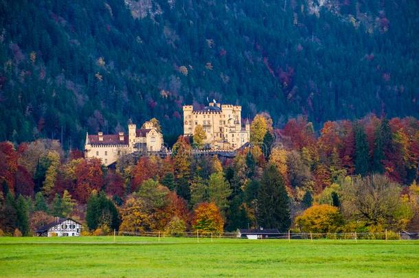 霍恩施旺高城堡,巴伐利亚,德国.
