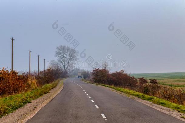 美丽的乌克兰人风景.路向指已提到的人村民