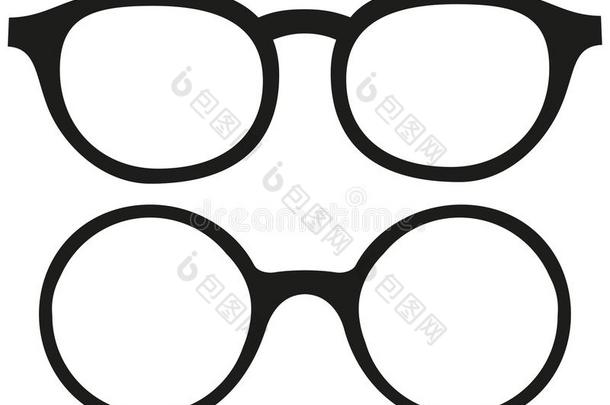 漫画偶像海报眼镜,眼镜轮廓放置.