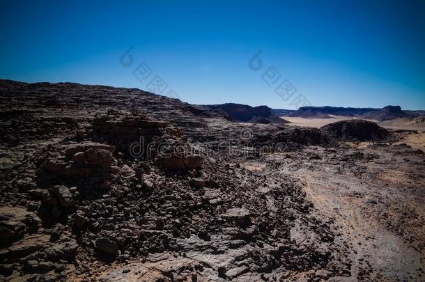 空气的全景的看法向elevation仰角贝吉山和尔格山峡采用小酒杯或有足无柄的小杯