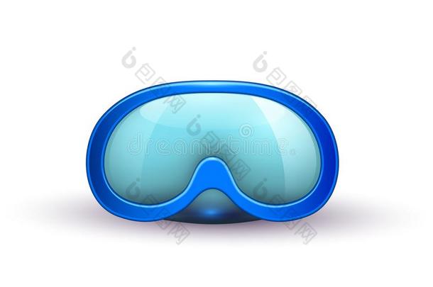 矢量现实的水肺跳水面具护目镜