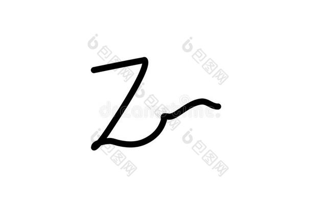 英语字母表的第26个字母信签名标识
