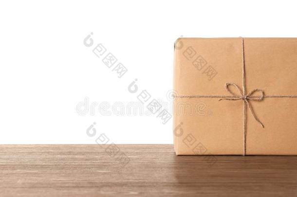 包袱赠品盒向木制的表