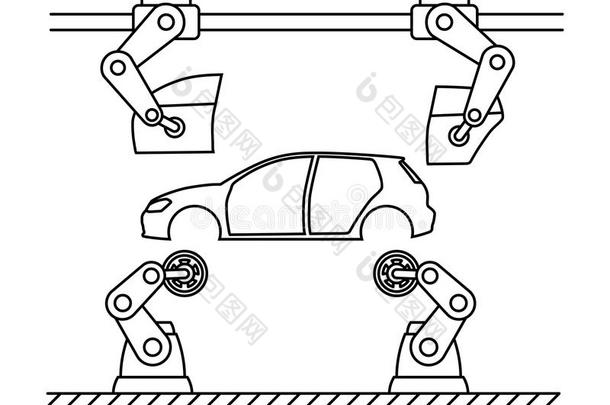 薄的<strong>线条</strong>方式<strong>汽车</strong>立法机构运送者<strong>线条</strong>.