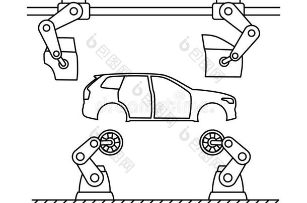 薄的<strong>线条</strong>方式<strong>汽车</strong>立法机构运送者<strong>线条</strong>.