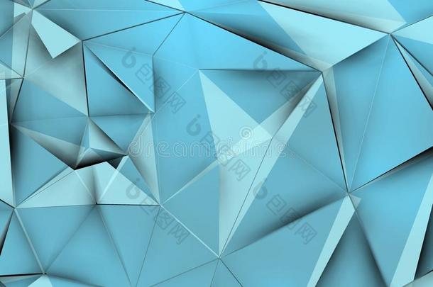 蓝色质地和三角形情况和阴影
