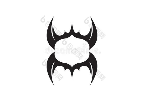 翅膀蝙蝠标识和象征样板偶像