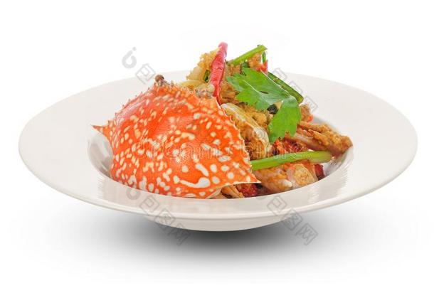 ThaiAirwaysInternational泰航国际烹饪,喝醉了的蟹和咖喱<strong>食品粉</strong>