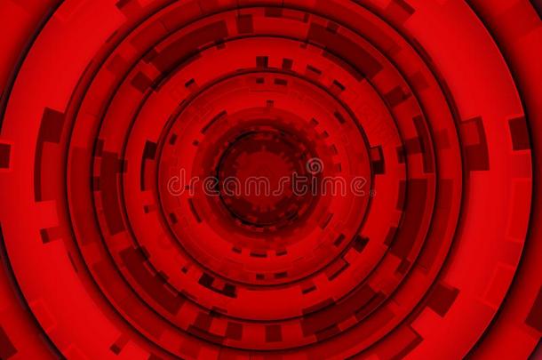 抽象的红色的黑的圆科技未来的矢量后座