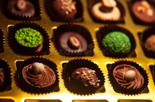 巧克力...分类关于好的黑暗的,棕色的和白色的巧克力