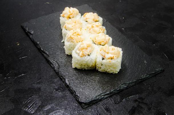 寿司辗和蔬菜.日本人食物.33