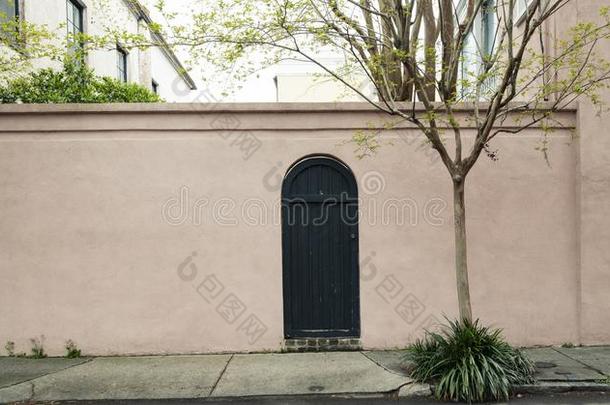 门和入口风景优美的唯一的老的被修饰的建筑学