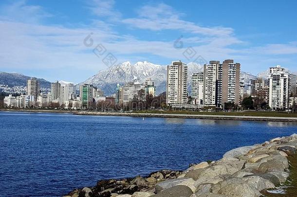 海建筑物山冬范库弗峰