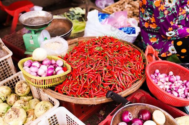 蔬菜交易关于越南.蔬菜混合.