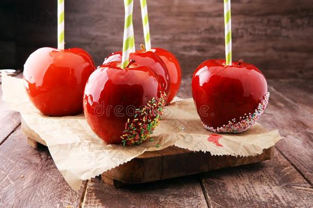 食糖<strong>苹果</strong>和红色的结冰.糖果天堂<strong>苹果</strong>向交易采用英语字母表的第7个字母