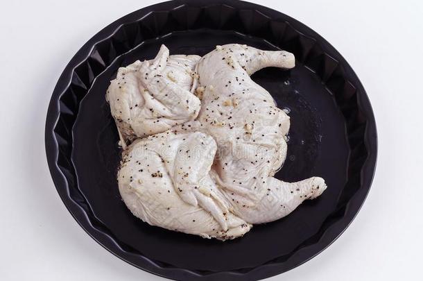 鸡把浸泡于腌泡汁中采用v采用egar和橄榄油和大蒜