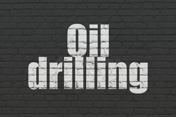 工业观念:油演练向墙背景