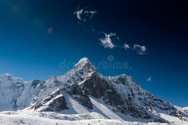 阿马达布拉姆山峰采用昆布山谷采用尼泊尔,喜马拉雅山脉