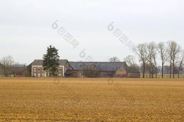 德国的乡村风景,下方的莱茵河地区